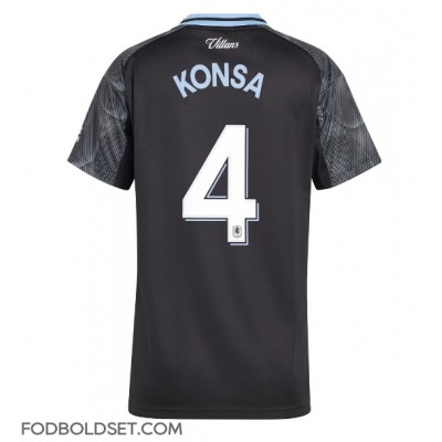 Aston Villa Ezri Konsa #4 Udebanetrøje Dame 2025-26 Kortærmet Aston Villa Ezri Konsa #4 Udebanetrøje Dame 2025-26 Kortærmet